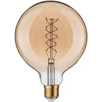 Paulmann LED-Leuchtmittel "Rustic Shine G125 300lm 4,2W 1800K S gold 230V", gold (goldfarben), L:16,8cm Ø:12,5cm, Leuchtmittel, LED-Leuchtmittel