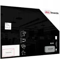 Allboards Glasboard 100x70 cm, SCHWARZ
