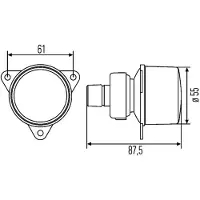 Hella Heckleuchte 2NE008 221-037