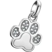 Thomas Sabo Charm-Anhänger Pfote mit Steinen Connect Silber