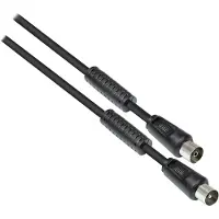 GOOD CONNECTIONS SAT Antennenkabel, Koax Stecker an Koax Buchse, 2x Mantelstromfilter (Ferritkern), Doppelschirmung