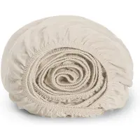 Yumeko Spannbettlaken Jersey Baumwolle 180x210 Weiß - Eco, Bio & Fairtrade