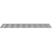 vidaXL Treppe Tritt Rechtwinklig 4 pcs Silber 75 x 25 cm Aluminium