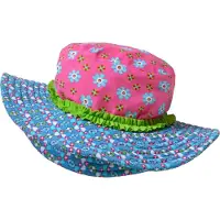 Playshoes Sonnenhut "Blumen" in Pink | Gr.: 53 cm