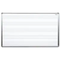 Allboards Whiteboard 5-zeilig 120,0 x 90,0 cm weiß lackierter Stahl