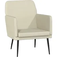 vidaXL Sessel Creme 61x78x80 cm Kunstleder