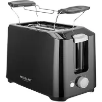 Michelino 2-Schlitz-Toaster 2-Scheiben "COOL TOUCH" Toastautomat Brötchenaufsatz