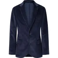 Hackett für Herren. HM470485 Navy Cord Jacke (46/32), Lässig, Party, Baumwolle, Klassisch, Langarm, Marine