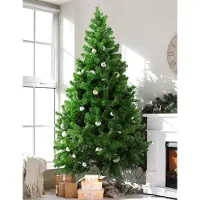 Dmora Weihnachtsbaum 120 cm Riccardo, Künstliche Kiefer, Realistischer Baum, Tannenbaum, 70x70 h120 cm, Grün