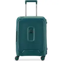 Delsey PARIS Moncey 4 Double Rolls Cabin Trolley Slim 55 Vert dunkelgrün