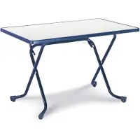 Best-Freizeitmöbel Best Scherenklapptisch eckig 110x70cm blau