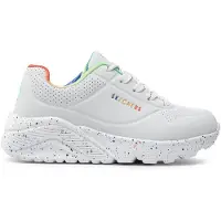 SKECHERS Uno Lite Rainbow Speckle 310456L-WMLT, Sneaker, für Mädchen, Weiß