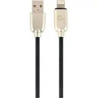 Cablexpert CC-USB2R-AMLM-2M, 2 m, USB A, Lightning, Männlich, Männlich, Schwarz