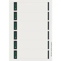 Leitz Rückenschilder kurz, PC-beschriftbar, Rückenbreite 50 mm, selbstklebend, 150 St., grau