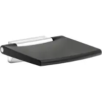 Keuco Klappsitz PLAN SiFl 370mm Alu sil-elo/sw