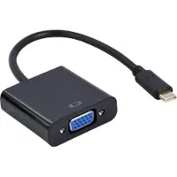 Cablexpert USB-C zu VGA Adapterkabel, 15 cm, schwarz