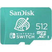 SanDisk Speicherkarte "microSDXC Extreme 512GB für Nintendo Switch", grün, 512 GB, Speicherkarten, A1/V30/U3/C10, Speicherkarte