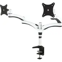 Jenimage ME230TK-Tischhalterung - 2 Monitore Neigen -90 bis +45 Grad Drehen 180 Grad Schwenken 360 Grad fu...