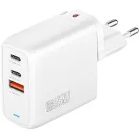 4smarts GaN FlexPro - Netzteil - 65 Watt - 5 A - Apple 2.4A, Fast Charge, Super Charge, Power Delivery 3.1, Apple Fast Charge, QC 4.0+ - 3 Ausgabeanschlussstellen (USB-C, USB)