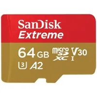SanDisk Extreme, 64 GB, MicroSDXC, Klasse 10, UHS-I, 170 MB/s, 80 MB/s
