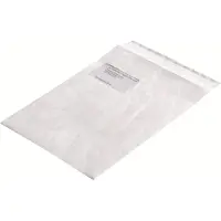 Bong Versandtaschen Tyvek Pocket DIN C4 mit Fenster weiss 100 St.