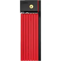 ABUS Faltschloss Bordo uGrip 5700K SH mit Halterung - Fahrradschloss mit 5 mm starken Stäben - -Sicherheitslevel 7 - 100 cm - Red