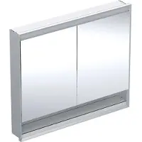 Geberit ONE Spiegelschrank mit ComfortLight, 2 Türen, Unterputzmontage, mit Nische, 105x90x15cm, 50