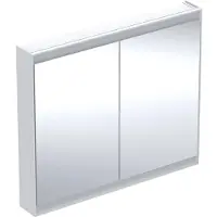 Geberit ONE Spiegelschrank mit ComfortLight, 2 Türen, Aufputzmontage, 105x90x15cm, 505.814.00.