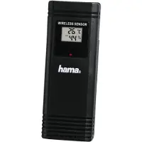Hama TS36E, Kabellos, 30 m, Kunststoff, Schwarz, CE, AA