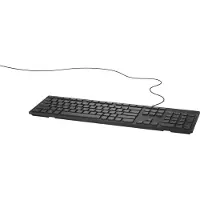 Dell kabelgebundene Tastatur – KB216 - nordisch (QWERTY) - schwarz, Volle Größe (100%), Kabelgebunden, QWERTY, Schwarz