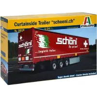 Italeri CURTAINSIDE TRAILER Schoeni.ch, LKW-/Anhänger-Modell, Montagesatz, 1:24, Schoeni.ch, Beide Geschlechter, Kunststoff