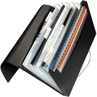 Leitz Projektmappe Solid, 5 Fächer, 1 Zusatzfach, Format DIN A4, schwarz