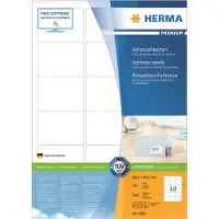 Herma Premium-Adressetiketten Nr. 4265 auf DIN A4-Blättern, 1800 Etiketten, 100 Bogen