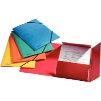 Esselte 3-klap elastikmappe A4 Rainbow pakke a 5 - (12 stk.)