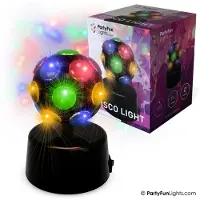 Partyfunlights Mini disko lampe Ø: 9.2cm