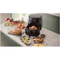 Philips Airfryer Essential, Heißluftfriteuse, 1.2 kg, Touchscreen, energieeffizient, Schwarz (HD9270/90)
