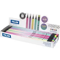 Milan HB round pencil with Sunset eraser (24 pcs) MILAN