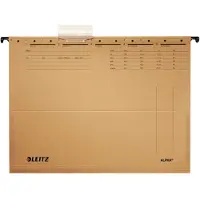Leitz Alpha Hängetasche 1916, für Formate bis Din A4, Karton, 10 Stück