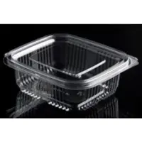 Multi Plastb?ger Catersource 250 ml 85x97x41 mm firkantet h?ngslet l?g RPET Klar,5 ps x 100 stk/krt
