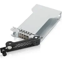 Icy Dock MB491TKL-B, 2.5", Carrier Panel, Schwarz, Silber, SATA, Serial ATA II, Serial ATA III, Metall, 5,15 mm