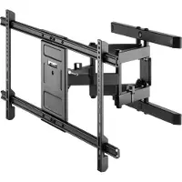 Goobay 49746, 109,2 cm (43"), 2,54 m (100"), 300 x 200 mm, 800 x 400 mm, Stahl, Schwarz