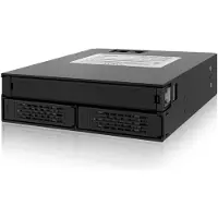Icy Dock MB994IPO-3SB, 2x 2,5", Speicherlaufwerkbehälter, Schwarz, 1 Lüfter, 4 cm, 6 Gbit/s