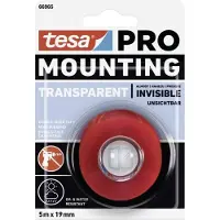 TESA Mounting PRO Transparent, 5m:19mm
