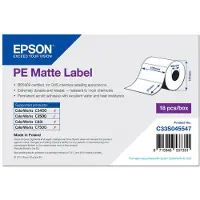 Epson PE Matte Label - Die-cut Roll: 102mm x 51mm, 535 labels, PE, Matte, BS 5609, Epson GP-M831 Epson ColorWorks C7500G Epson ColorWorks C7500 ColorWorks CW-C6500 ColorWorks..., 10,2 cm, 5,1 cm