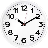 Eurotime 82321 Quarz Wanduhr Weiß
