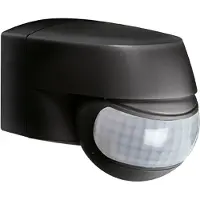 ESYLUX MD 120, 12 m, Wand, Schwarz, IP44, 2000 Lux, 2,5 m