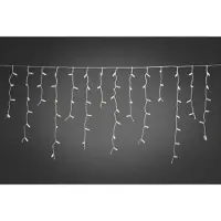 Konstsmide - Maxi LED kompakt System Erweiterung: Eisregen Lichtervorhang (nicht kompatibel mit 3656/3657), 100 warm weiße große Dioden, Außen (IP67), weißes Soft-Kabel ; 4721-112