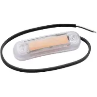 Fristom Omrids-markeringslygte Åbne kabelender Positionslys i siden 12 V, 24 V Orange Transparent