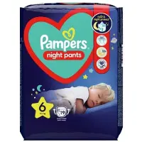 Pampers Night Pants Größe 6 Einweg-Nachthosen 15+ kg 19 Stück