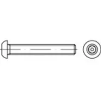 Toolcraft TO-5380074 Sikkerhedsskruer M12 25 mm Indvendig sekskant med stift 88113 Rustfrit stål A2 500 stk